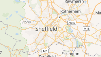 Sheffield - szczegółowa mapa Google