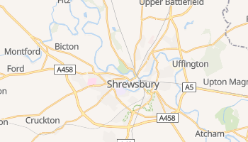 Shrewsbury - szczegółowa mapa Google