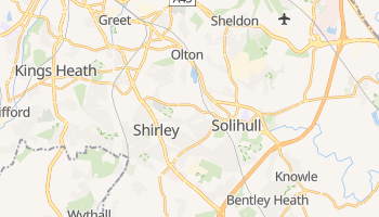 Solihull - szczegółowa mapa Google