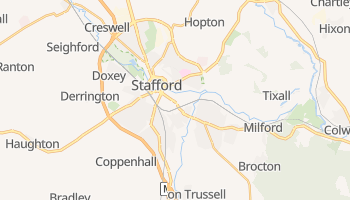 Stafford - szczegółowa mapa Google