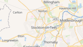 Stockton-on-Tees - szczegółowa mapa Google