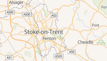 Stoke-on-Trent - szczegółowa mapa Google