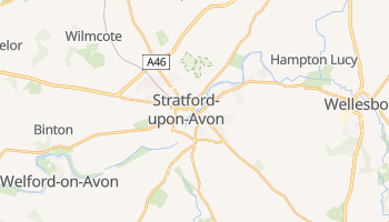 Stratford-upon-Avon - szczegółowa mapa Google