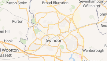 Swindon - szczegółowa mapa Google