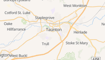 Taunton - szczegółowa mapa Google
