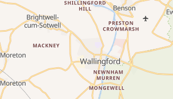 Wallingford - szczegółowa mapa Google