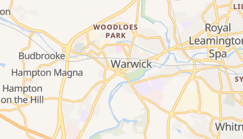Warwick - szczegółowa mapa Google