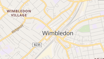 Wimbledon - szczegółowa mapa Google