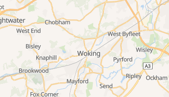 Woking-Byfleet - szczegółowa mapa Google