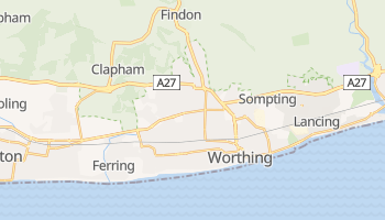 Worthing - szczegółowa mapa Google