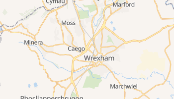 Wrexham - szczegółowa mapa Google