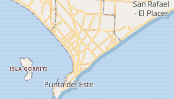 Punta del Este - szczegółowa mapa Google