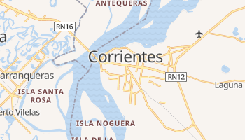 Mapa online de Corrientes para viajantes