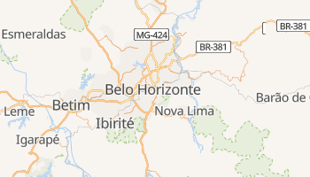 Mapa online de Belo Horizonte para viajantes
