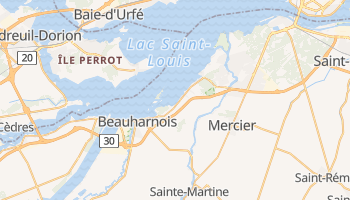 Mapa online de Châteauguay para viajantes