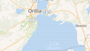 Mapa online de Orillia para viajantes