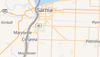 Mapa online de Sarnia para viajantes