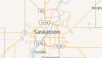 Mapa online de Saskatoon para viajantes