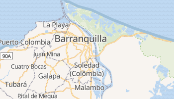 Mapa online de Barranquilla para viajantes