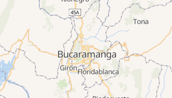 Mapa online de Bucaramanga para viajantes