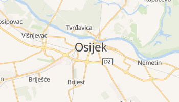 Mapa online de Osijek para viajantes