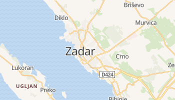 Mapa online de Zadar para viajantes