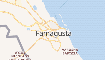 Mapa online de Famagusta para viajantes
