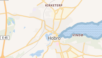 Mapa online de Hobro para viajantes