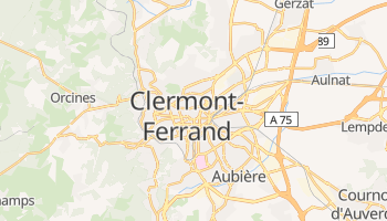 Mapa online de Clermont-Ferrand para viajantes