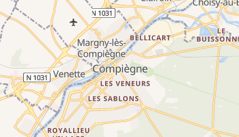 Mapa online de Compiègne para viajantes