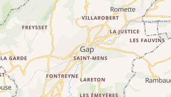 Mapa online de Gap para viajantes