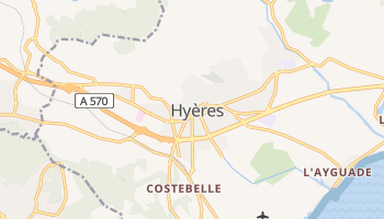 Mapa online de Hyères para viajantes