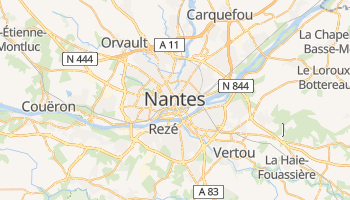 Mapa online de Nantes para viajantes