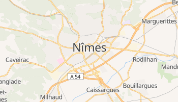 Mapa online de Nîmes para viajantes