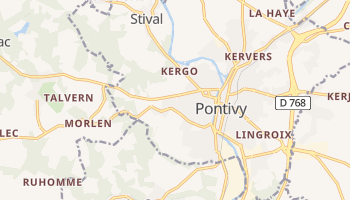 Mapa online de Pontivy para viajantes