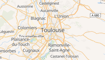 Mapa online de Toulouse para viajantes