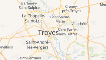 Mapa online de Troyes para viajantes
