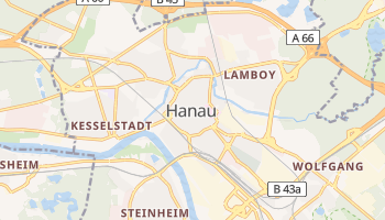 Mapa online de Hanau para viajantes