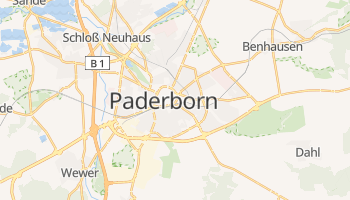 Mapa online de Paderborn para viajantes