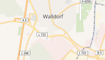 Mapa online de Walldorf para viajantes