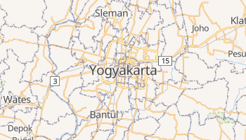 Mapa online de Yogyakarta para viajantes