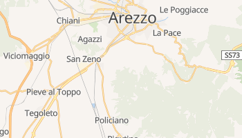 Mapa online de Arezzo para viajantes