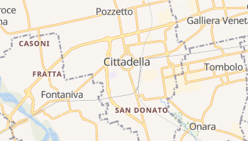Mapa online de Cittadella para viajantes