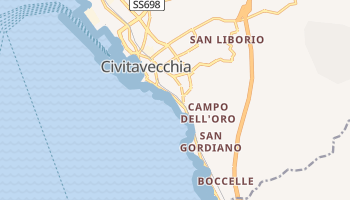 Mapa online de Civitavecchia para viajantes