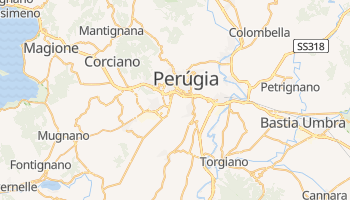 Mapa online de Perúgia para viajantes