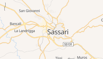 Mapa online de Sassari para viajantes