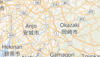 Mapa online de Okazaki para viajantes