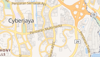 Mapa online de Cyberjaya para viajantes