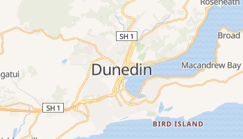 Mapa online de Dunedin para viajantes