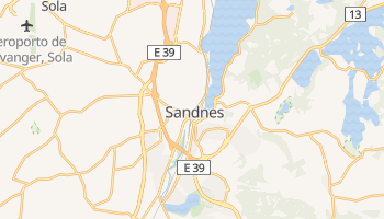 Mapa online de Sandnes para viajantes
